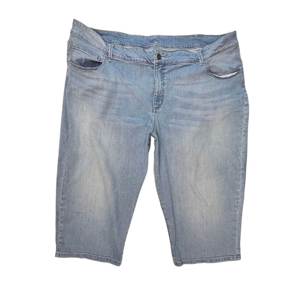 Riders by Lee Indigo Capris Womens 26 Blue Denim Light Wash Casual Everday Pants - Picture 6 of 10